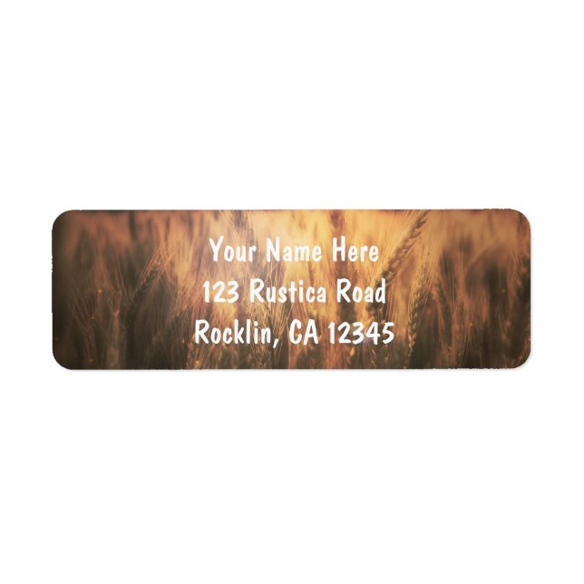 Faire part de mariage champêtre rustique Champ de  (Devant)