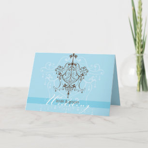 FAIRE-PART DE MARIAGE : chandelier