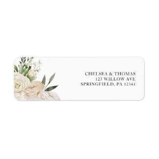 Faire-part de mariage CHELSEA Watercolor White Blo