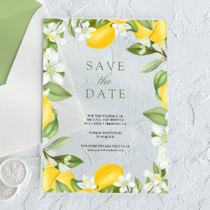 Faire-part de mariage Citron verger Citrus Save th