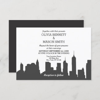 Faire-part de mariage Cityscape de New York