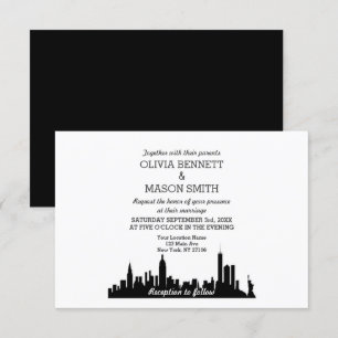 Faire-part de mariage Cityscape de New York