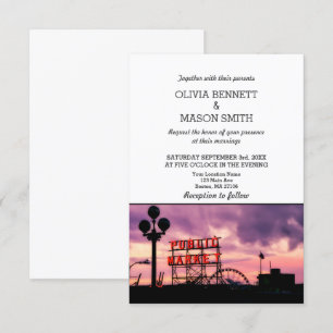 Faire-part de mariage Cityscape de Seattle Wa Skyl