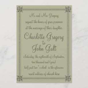 Faire-part de mariage classique