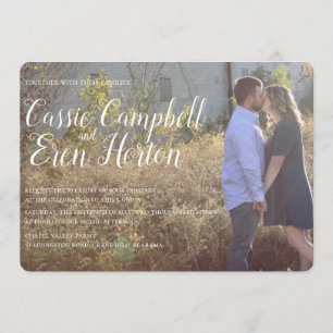 Faire-part de mariage classique du Sud