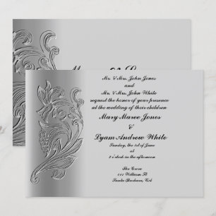 Faire-part de mariage classique intégrée