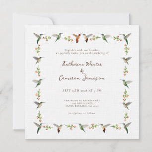 Faire-part de mariage Colibri