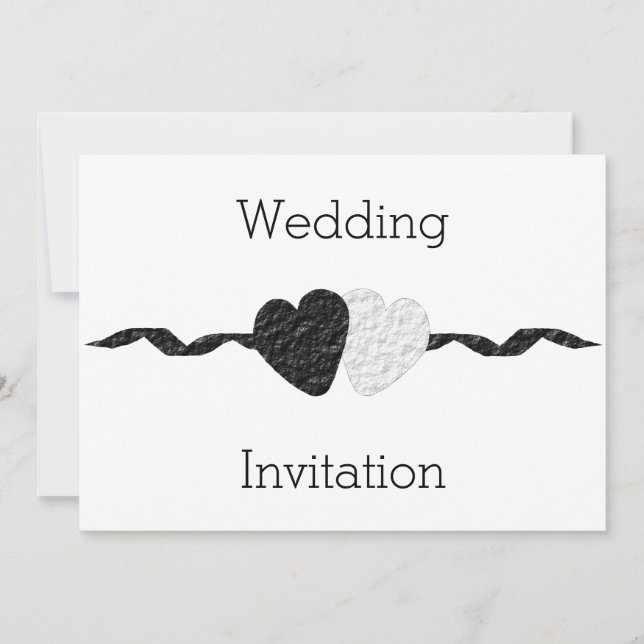 Faire-part de mariage contemporain (Devant)