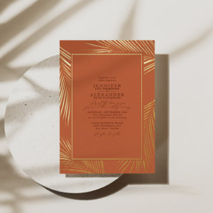 Faire-part de mariage côtier Boho & QR Code RSVP O