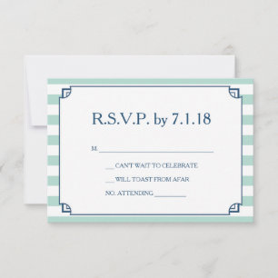 Faire-part de mariage côtière RSVP