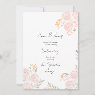 Faire-part de mariage Cottagecore | Floral de fleu