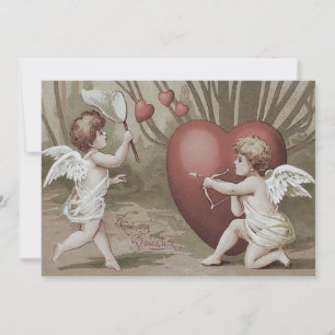 Faire-part de mariage Croustillante Net Coeur Flèc