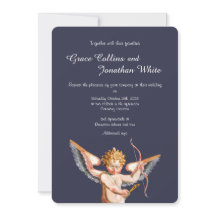 Faire-part de mariage Cupide italienne