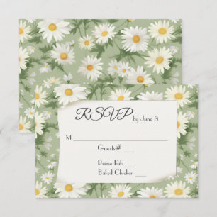 Faire-part de mariage Daisies