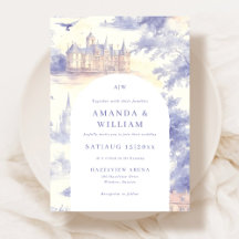 Faire-part de mariage d'art Toile de Jouy