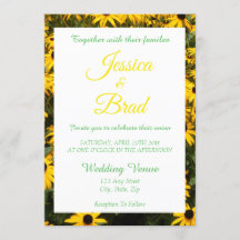 Faire-part de mariage de Black Eyed Susans