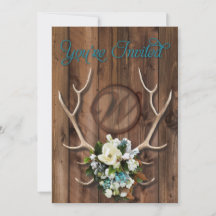 faire-part de mariage de bois rustique avec Magnol