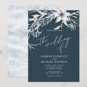 faire-part de mariage de botanique rustique