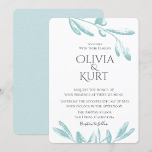 Faire-part de mariage de Branches d'Olivier Muet