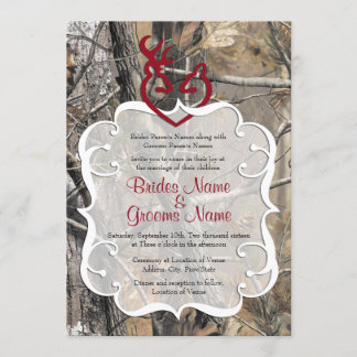 Faire-part de mariage de camouflage