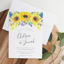 Faire-part de mariage de champs de fleurs