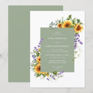 Faire-part de mariage de charpente florale de tour