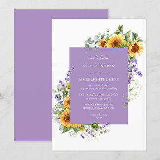 Faire-part de mariage de charpente florale de tour