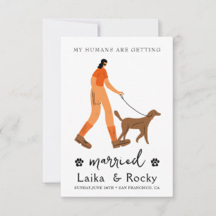 Faire-part de mariage de chien