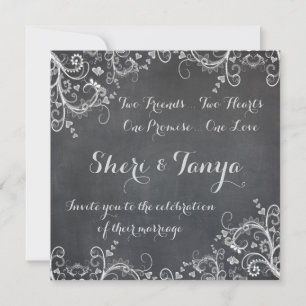 Faire-part de mariage de conception de tableau de 
