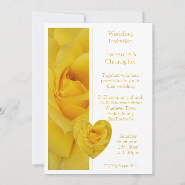 Faire-part de mariage de conception du coeur rose  (Devant)