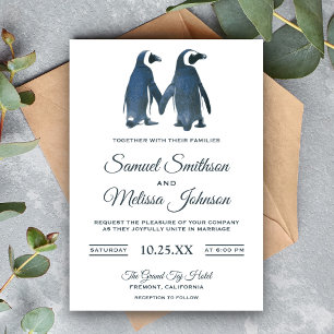 Faire-part de mariage de couple romantique et mign