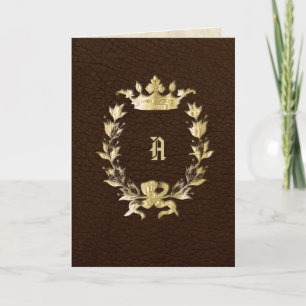 Faire-part de mariage de couronne de monogramme co
