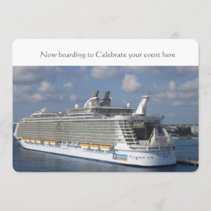 Faire-part de mariage de croisière