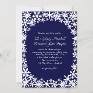 Faire-part de mariage de dentelle d'hiver de la Ma