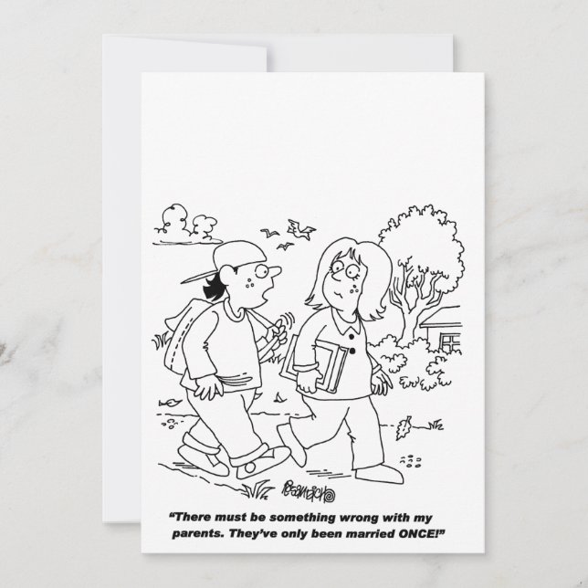 FAIRE-PART DE MARIAGE DE DESSIN PERSONNALISABLE (Devant)