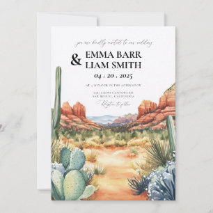 Faire-part de mariage de destination à Sedona Ariz