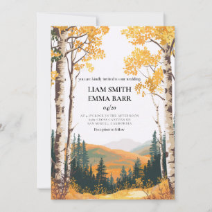 Faire-part de mariage de destination Aspen Colorad