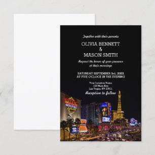 Faire-part de mariage de destination de Las Vegas