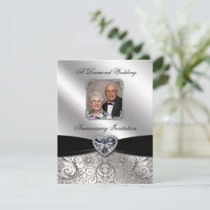 Faire-part de mariage de diamant 4,25x5,5 pouces