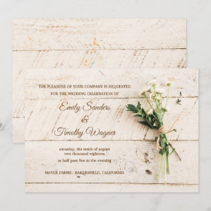 faire-part de mariage de ferme
