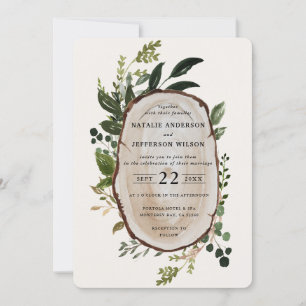 Faire-part de mariage de ferme rustique