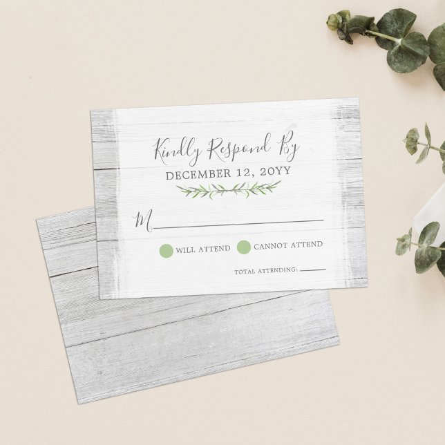 Faire-part de mariage de feuille botanique rustiqu (Créateur téléchargé)