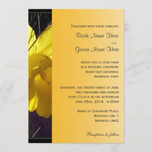 faire-part de mariage de fleur de jonquille ensole