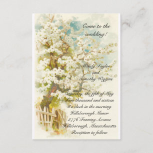 Faire-part de mariage de fleurs d'Apple