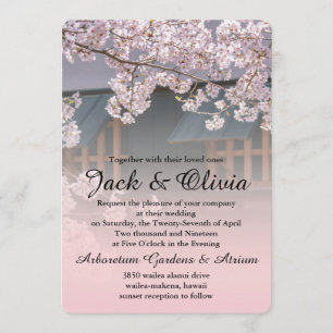 Faire-part de mariage de fleurs de fleurs de