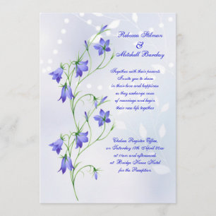 Faire-part de mariage de fleurs de jacinthes des