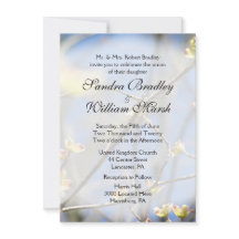 Faire-part de mariage de fleurs de printemps