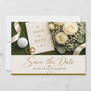 Faire-part de mariage de golf "Save the Date"