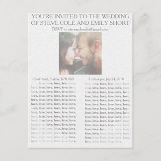 Faire-part de mariage de journal