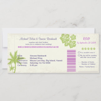 Faire-part de mariage de la carte d'embarquement e